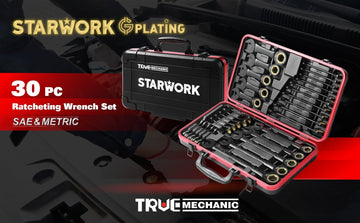 STARWORK TRUE MECHANIC™ 30-Piece 120T Ratcheting Wrench Set