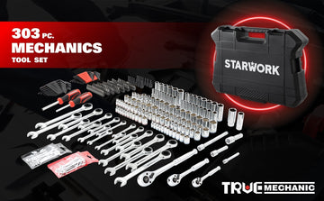 STARWORK TRUE MECHANIC™ 303-Piece Mechanics Tool Set: Discover the Ultimate DIY Companion for beginners in home repairs and car maintenance