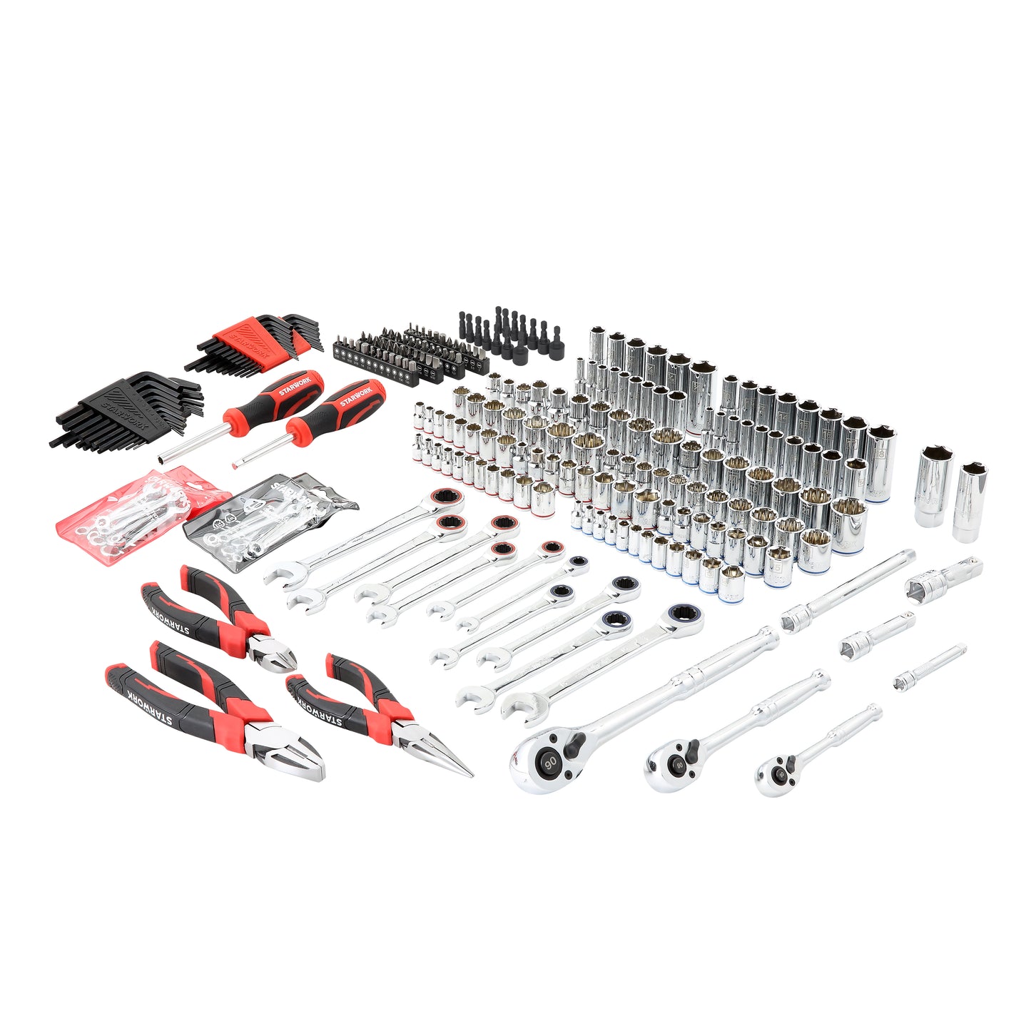 STARWORK TRUE MECHANIC™ 260-Piece Mechanics Tool Set, Professional, SAE/Metric