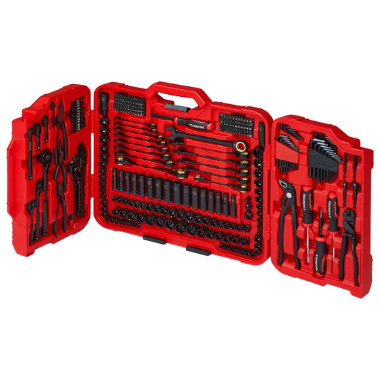 STARWORK TRUE MECHANIC™ 312-Piece Mechanics Tool Set and Socket Set, Professional, SAE/Metric