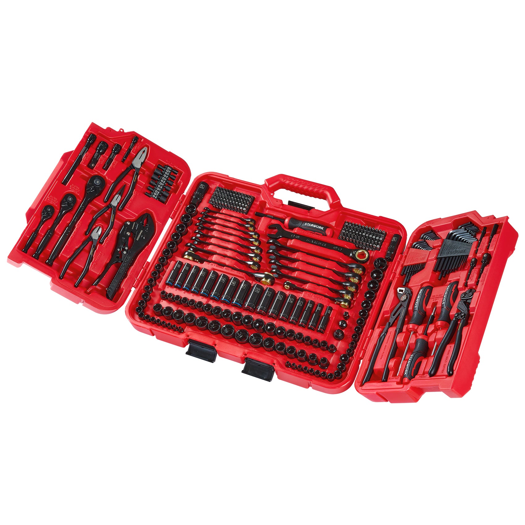 スターダスト ブラックローズ パワーツール 3枚セット STARWORK TRUE MECHANIC™ 312-Piece Mechanics Tool Set and Socket Set, P
