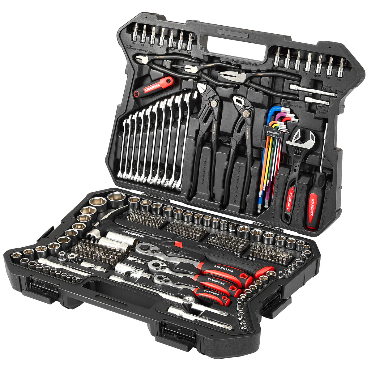 STARWORK TRUE MECHANIC™ 324-Piece Mechanics Tool Set and Socket Set wi