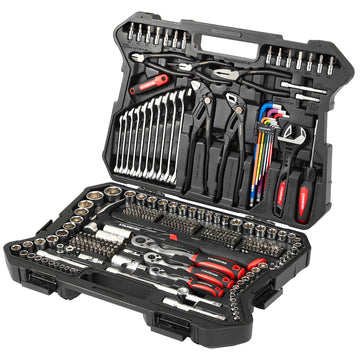 STARWORK TRUE MECHANIC™ 324-Piece Mechanics Tool Set and Socket Set with 22oz Dragon One-Piece Rip Hammer w/Grip, Professional