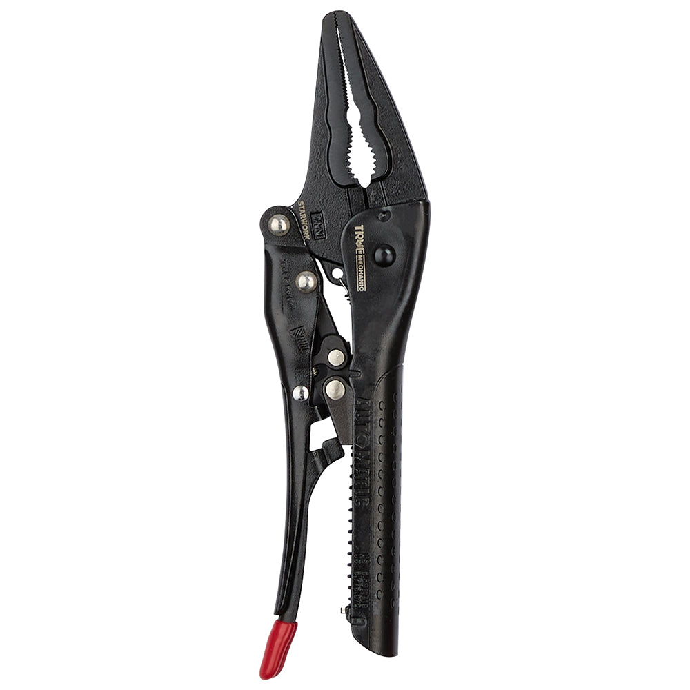 STARWORK TRUE MECHANIC™ Automatic Long Nose Jaw Locking Pliers 7-inch