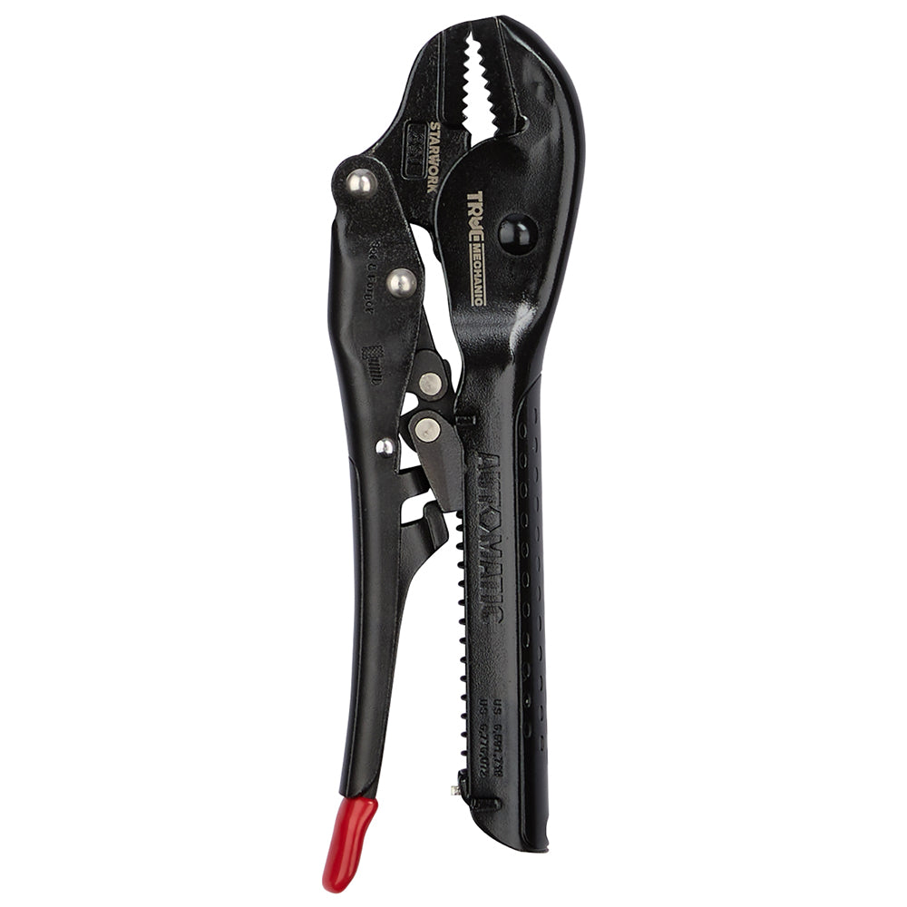 STARWORK TRUE MECHANIC™ Automatic Straight Jaw Locking Pliers 8-inch