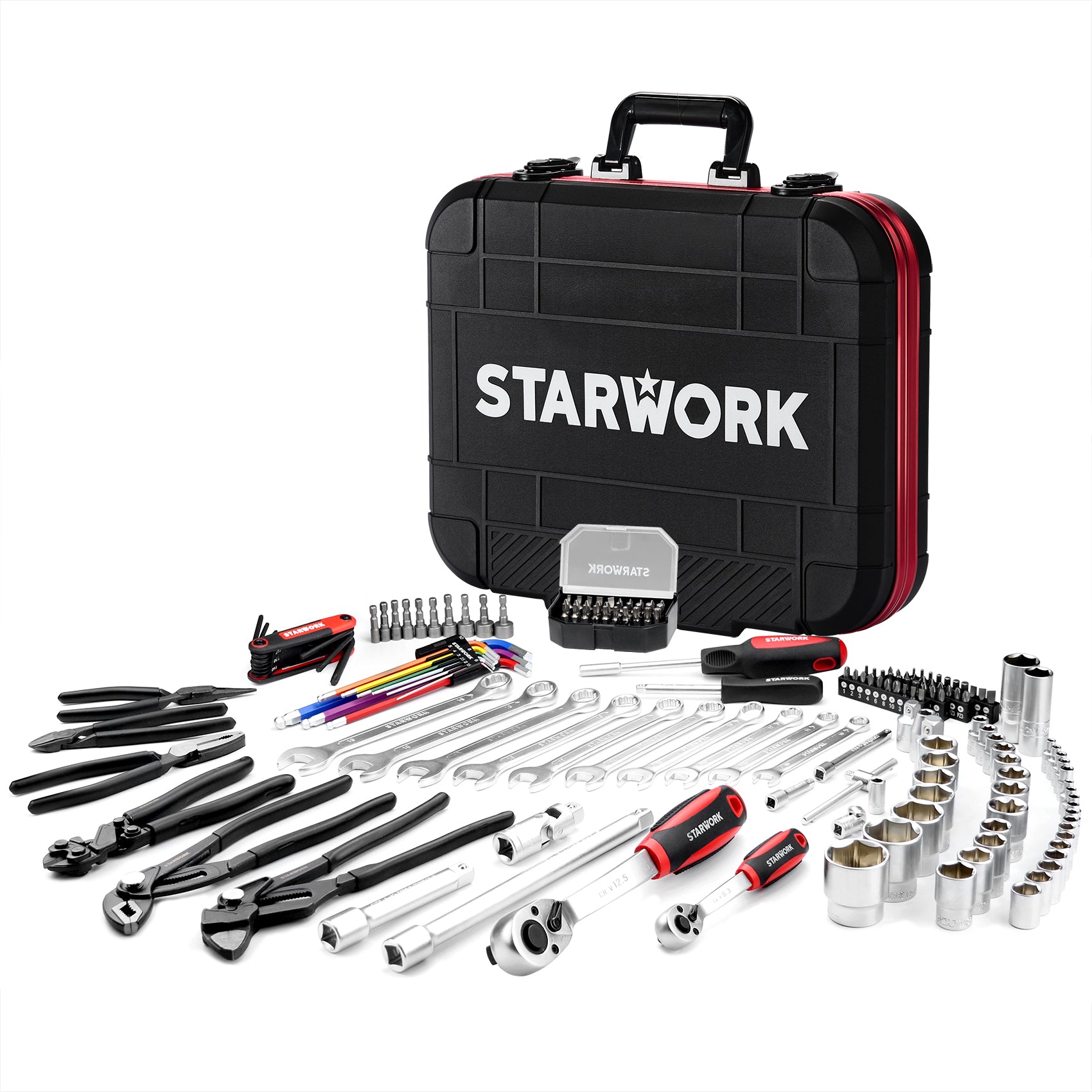 STARWORK TRUE MECHANIC™ 169-Piece Mechanics Tool Set and Socket Set, G