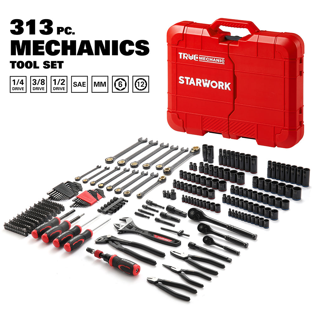 【新着商品】STARWORK TRUE MECHANIC™ GPlating™ STARWORK TRUE MECHANIC™ 2-Piece 10-in-1 Reversible Ratcheting Box